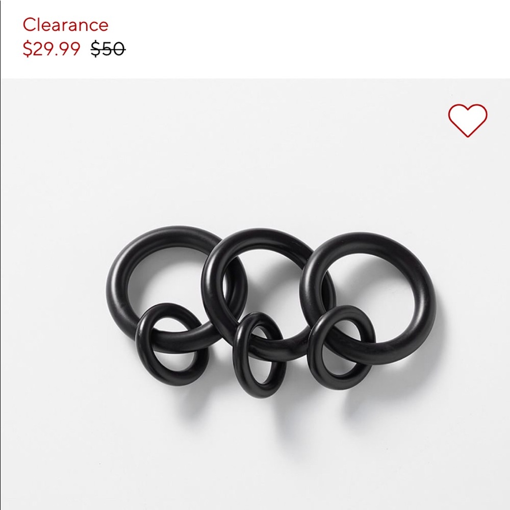 Pottery Barn curtain rings